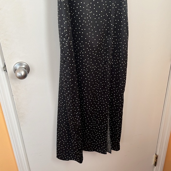 New Black Spaghetti Lace Dress Polka Dot Size S by Zara - Picture 3 of 5